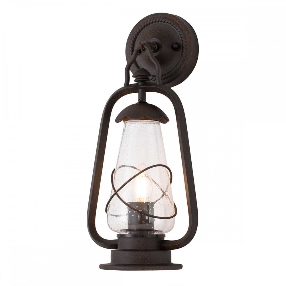 MINERS-WALL Miners Outdoor 1 Light Wall Lantern Old Bronze