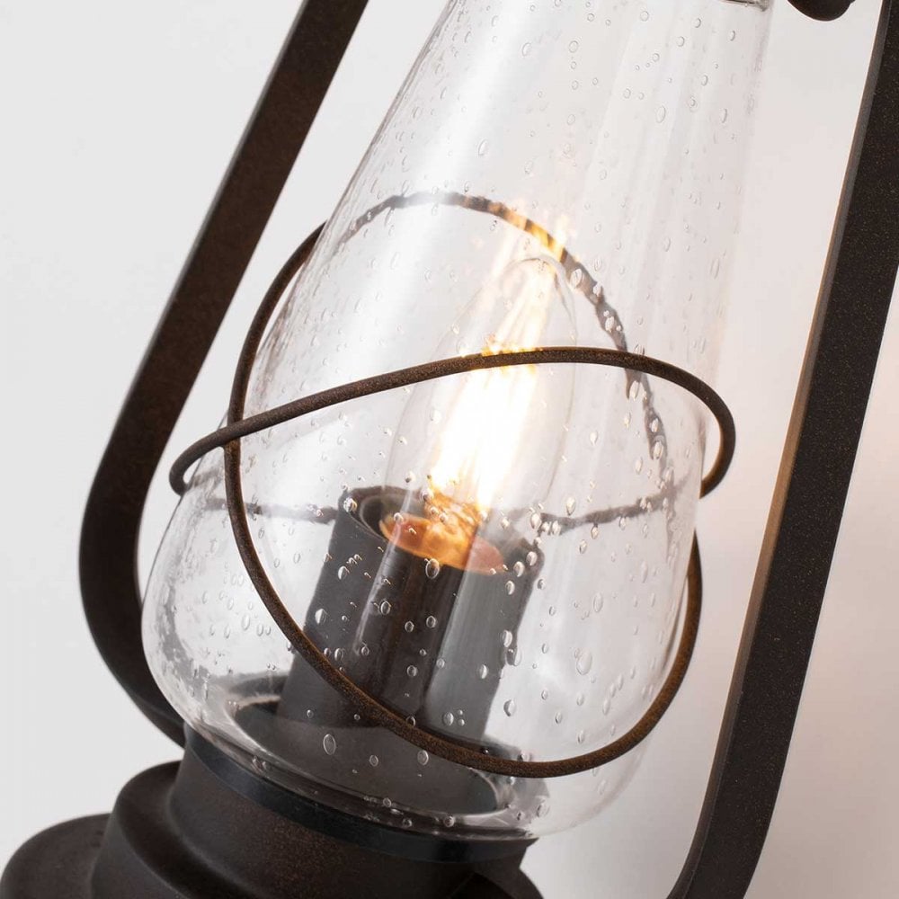 MINERS-WALL Miners Outdoor 1 Light Wall Lantern Old Bronze