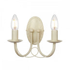 MN2-IV-GOLD Minster 2 Light Wall Light Ivory/ Gold Patina
