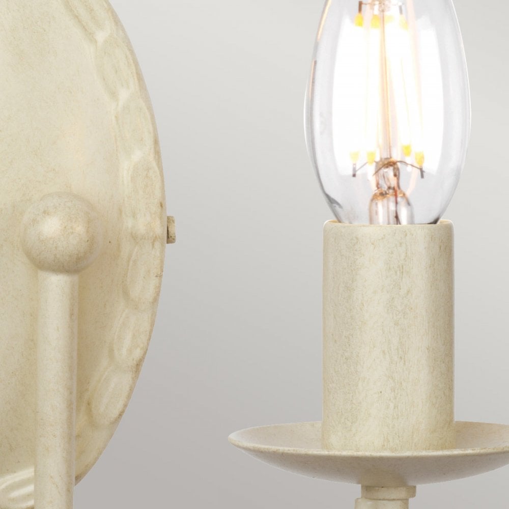 MN2-IV-GOLD Minster 2 Light Wall Light Ivory/ Gold Patina