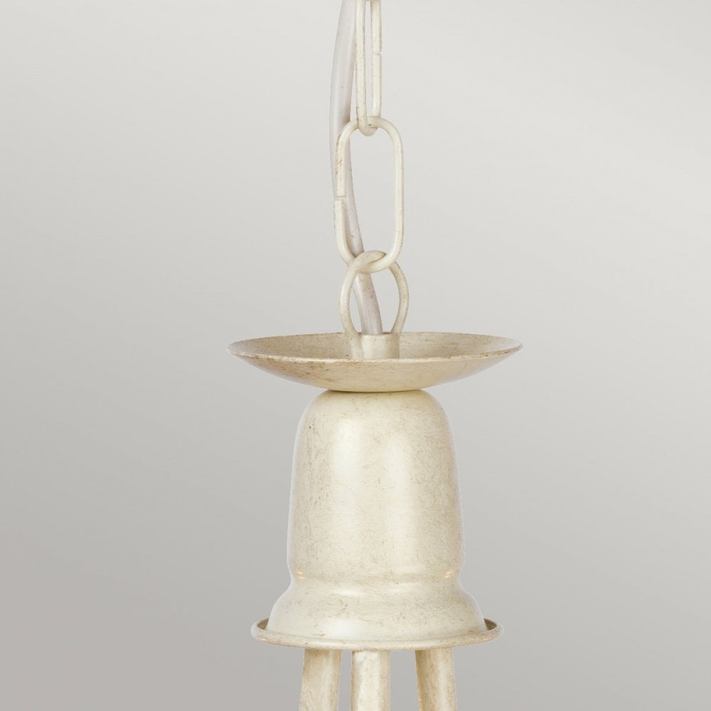 MN3-IV-GOLD Minster 3 Light Chandelier Ivory/ Gold Patina