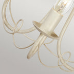 MN3-IV-GOLD Minster 3 Light Chandelier Ivory/ Gold Patina