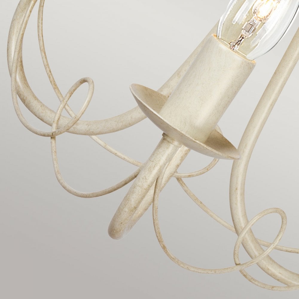 MN3-IV-GOLD Minster 3 Light Chandelier Ivory/ Gold Patina