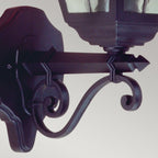 NR1-BLK Norfolk Outdoor 1 Light Up Wall Lantern Black