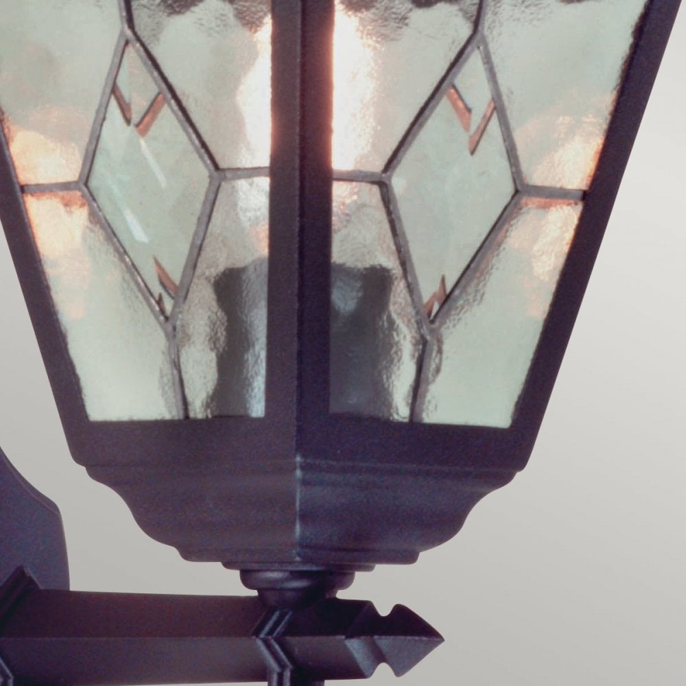 NR1-BLK Norfolk Outdoor 1 Light Up Wall Lantern Black