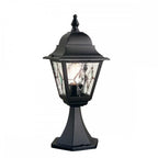 NR3-BLK Norfolk Outdoor 1 Light Pedestal Lantern Black