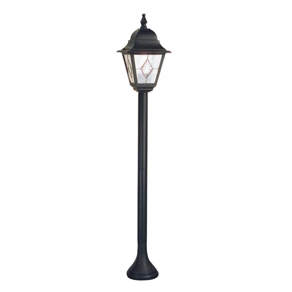 Norfolk Outdoor 1 Light Pillar Lantern Black
