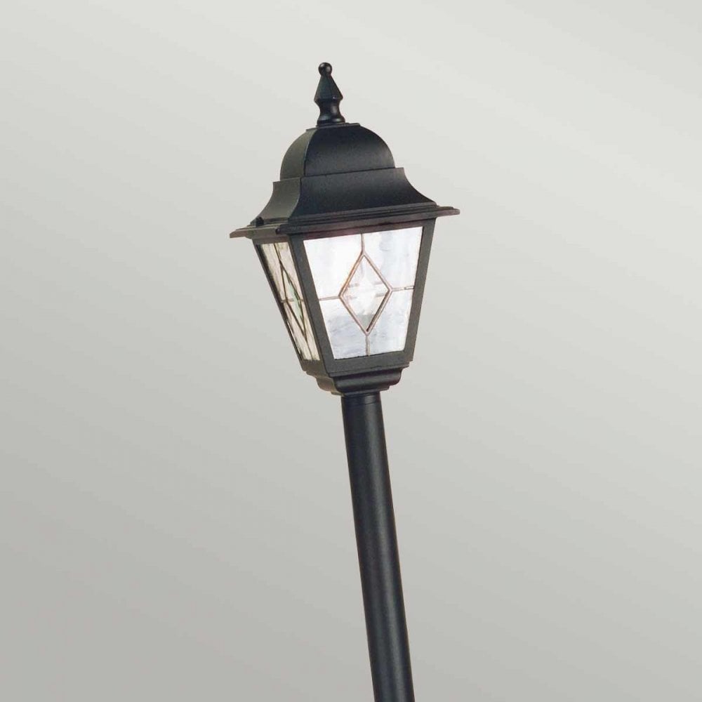 Norfolk Outdoor 1 Light Pillar Lantern Black