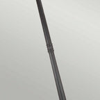 NR8-BLK Norfolk Outdoor 3 Light Lamp Post Black