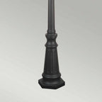 NR8-BLK Norfolk Outdoor 3 Light Lamp Post Black