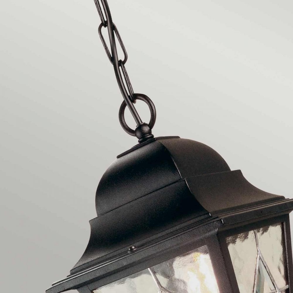 NR9-BLK Norfolk Outdoor 1 Light Chain Lantern Black
