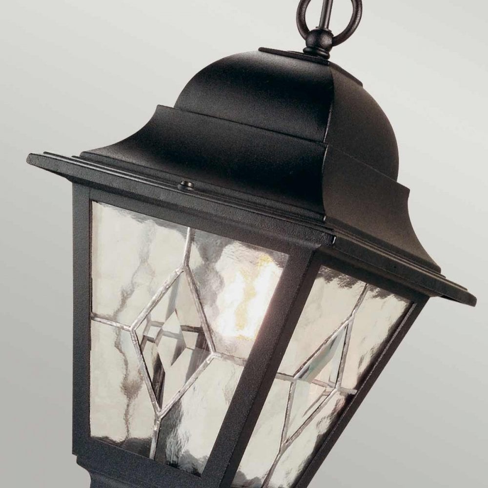 NR9-BLK Norfolk Outdoor 1 Light Chain Lantern Black