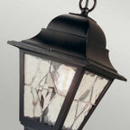 NR9-BLK Norfolk Outdoor 1 Light Chain Lantern Black
