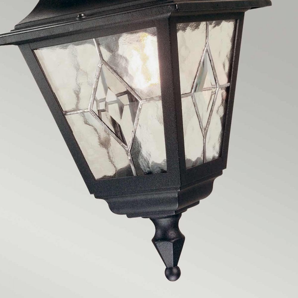 NR9-BLK Norfolk Outdoor 1 Light Chain Lantern Black