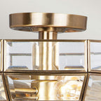OLD-PARK-AB Old Park 2 Light Semi-Flush Antique Brass