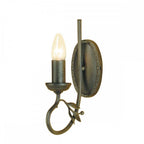 OV1-BLK-GOLD Olivia 1 Light Wall Light Black/Gold Patina
