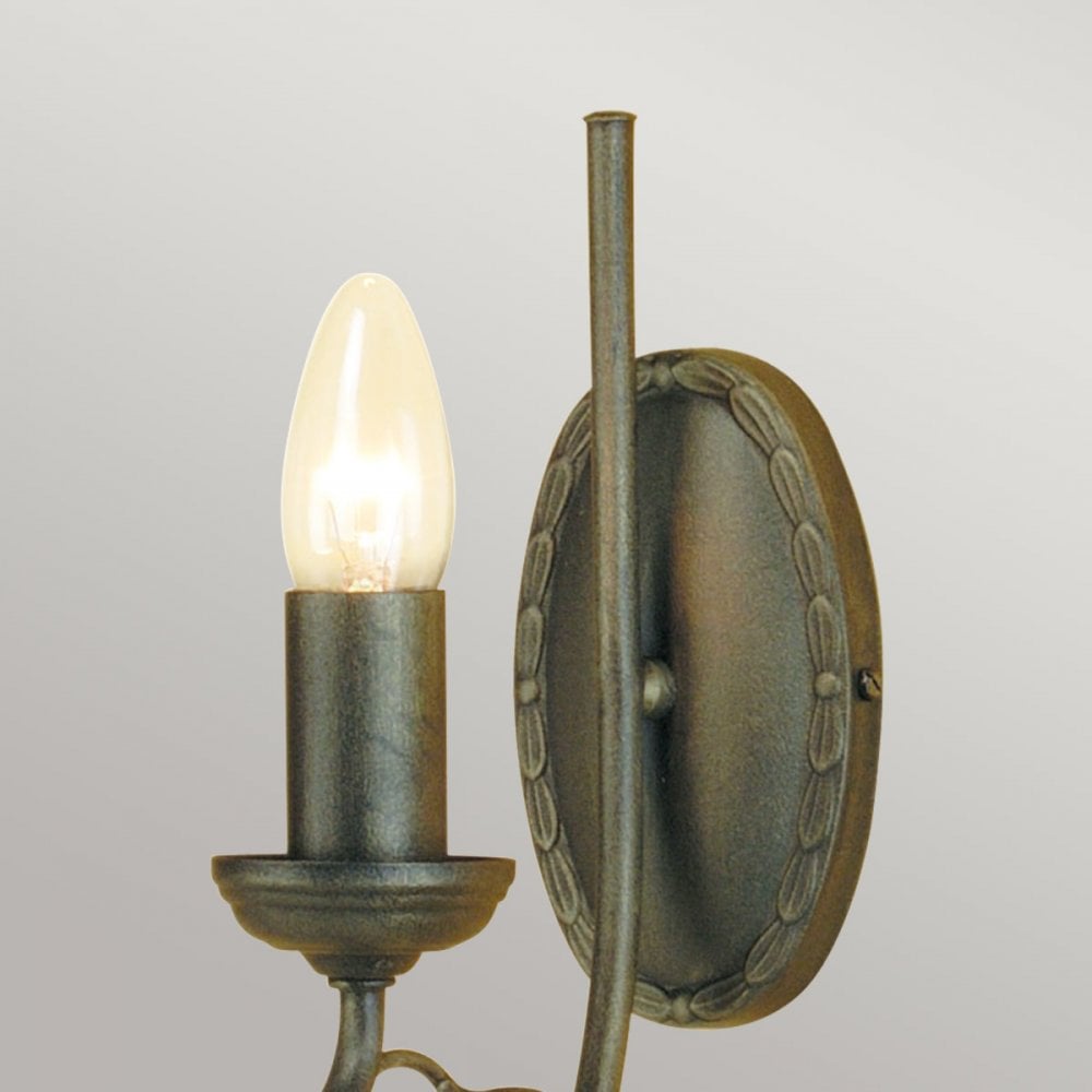 OV1-BLK-GOLD Olivia 1 Light Wall Light Black/Gold Patina