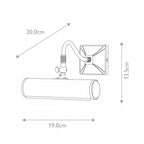 PL1-10-BLACK Picture Light 1 Light Small Black