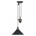 PV-P-OB Provence 1 Light Rise and Fall Pendant Old Bronze