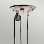PV-P-PN Provence 1 Light Rise and Fall Pendant Polished Nickel