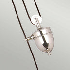 PV-P-PN Provence 1 Light Rise and Fall Pendant Polished Nickel