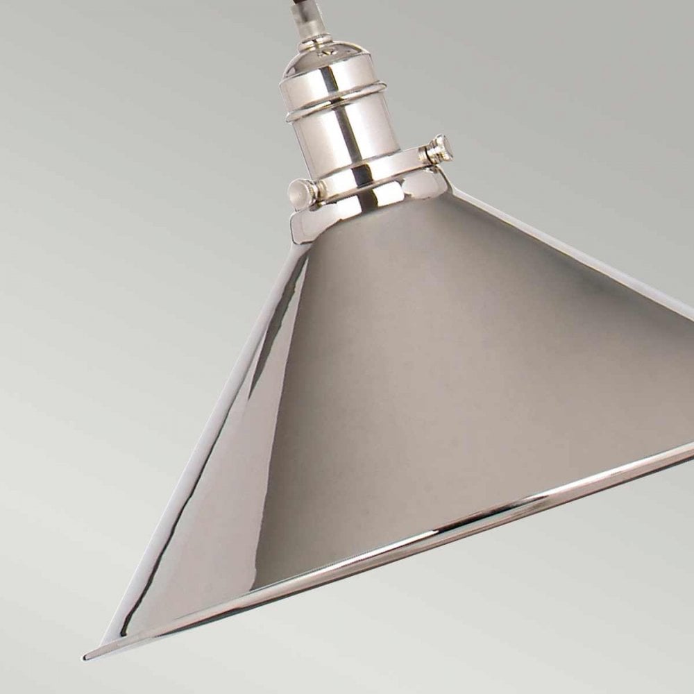 PV-P-PN Provence 1 Light Rise and Fall Pendant Polished Nickel