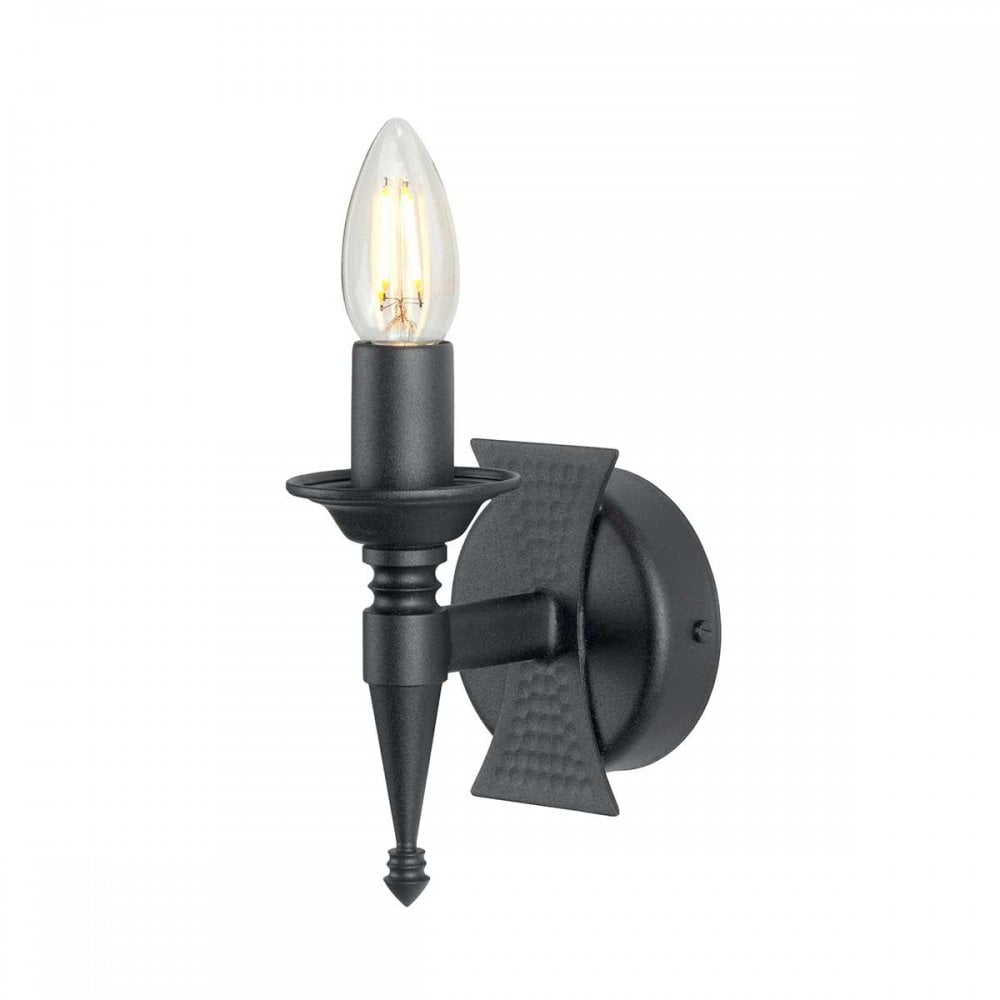Saxon 1 Light Wall  Light Black (S)
