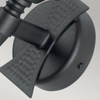 SAX1-BLK Saxon 1 Light Wall Light Black