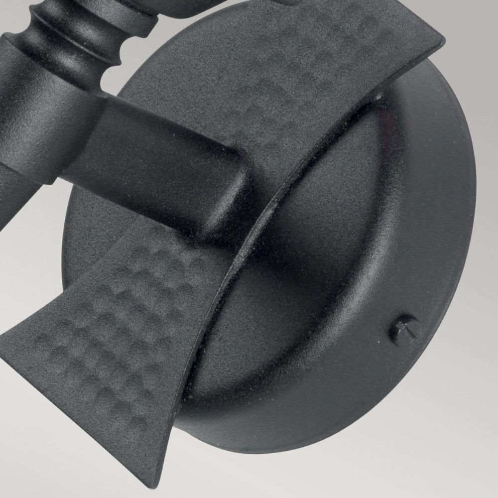 Saxon 1 Light Wall  Light Black (S)