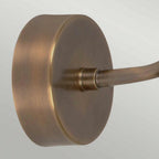 Sheldon Outdoor 1 Light Wall Lantern Aged Brass