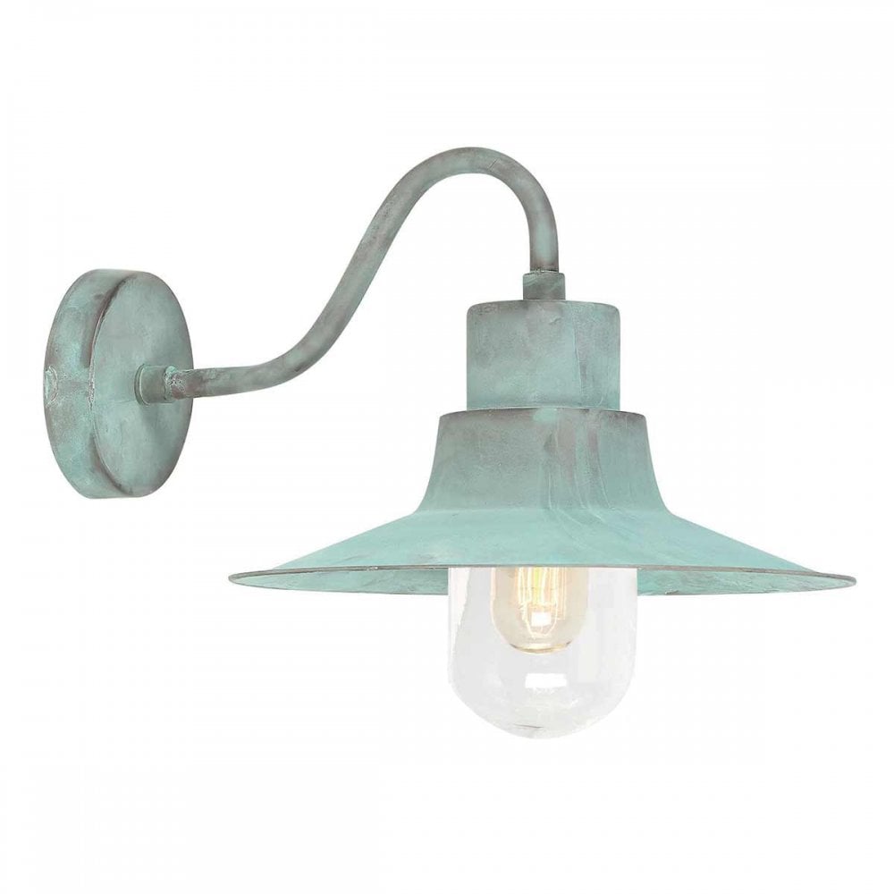SHELDON-V Sheldon Outdoor 1 Light Wall Lantern Verdigris