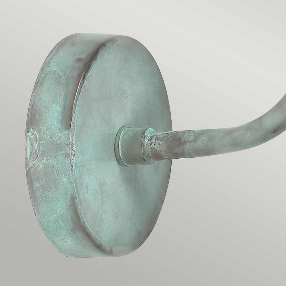 SHELDON-V Sheldon Outdoor 1 Light Wall Lantern Verdigris