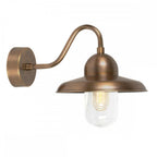 SOMERTON-BR Somerton Outdoor 1 Light Wall Lantern Aged Brass