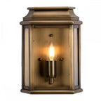 ST-MARTINS-BR St Martins Outdoor 1 Light Wall Lantern Aged Brass