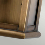 ST-MARTINS-BR St Martins Outdoor 1 Light Wall Lantern Aged Brass
