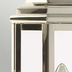 ST-MARTINS-PN St Martins Outdoor 1 Light Wall Lantern Polished Nickel