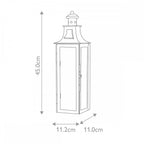 STOW Stow Outdoor 1 Light Wall Lantern Old Bronze
