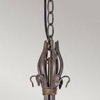 WM6 Windermere 6 Light Chandelier Rust/Gold
