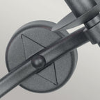 WR2-GRAPHITE Warwick 2 Light Wall Light Graphite Black
