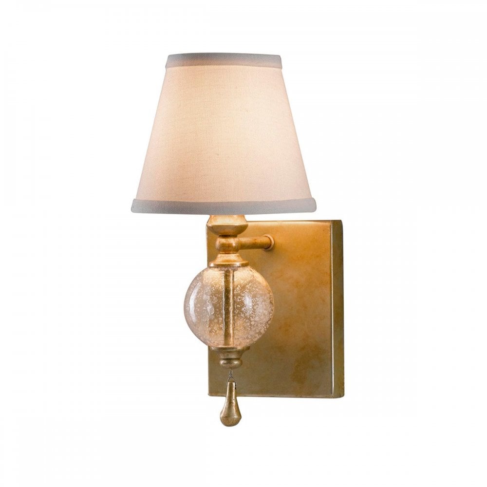 FE-ARGENTO1 Argento 1 Light Wall Light Oxidized Silver Leaf