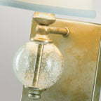 FE-ARGENTO1 Argento 1 Light Wall Light Oxidized Silver Leaf