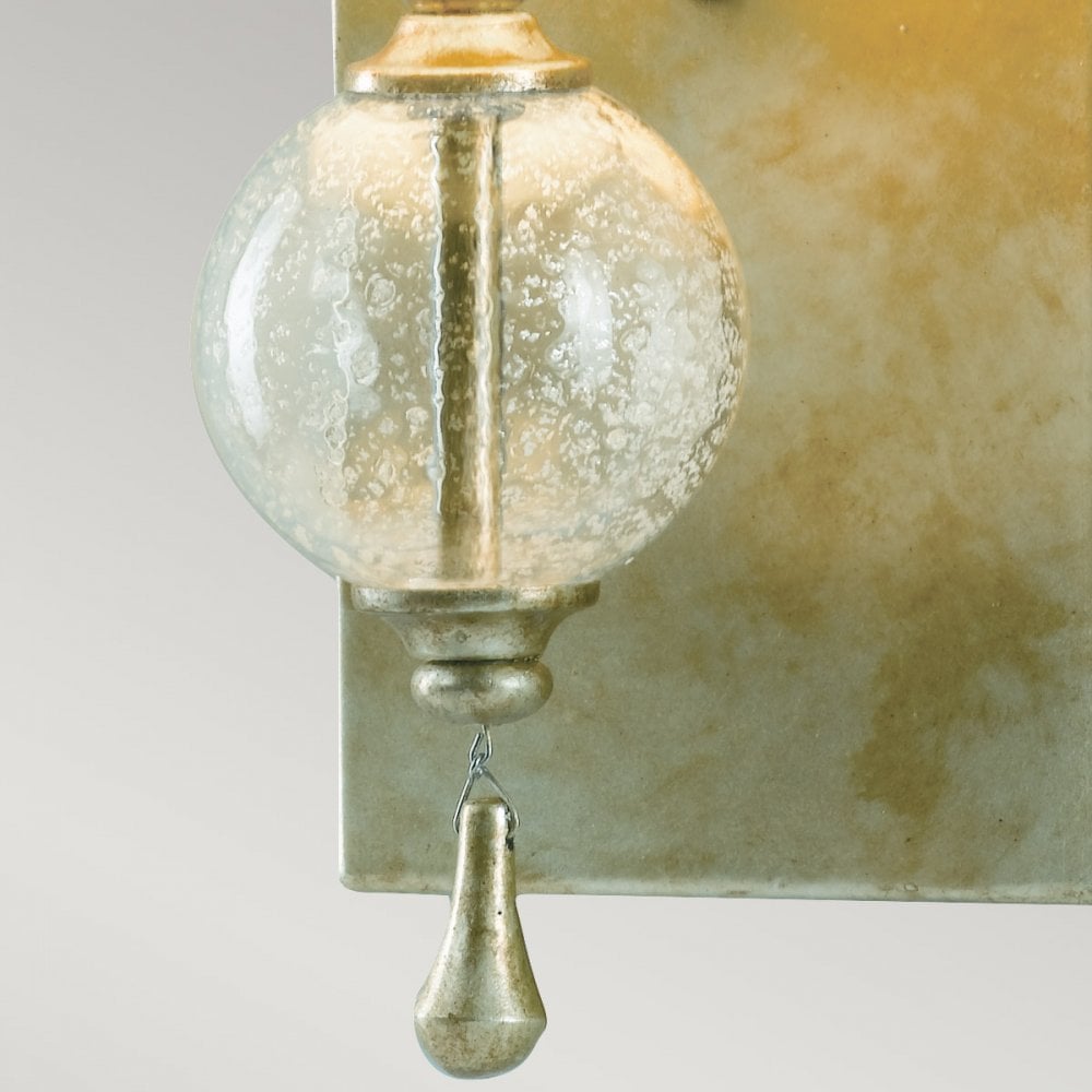 FE-ARGENTO1 Argento 1 Light Wall Light Oxidized Silver Leaf
