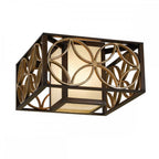 FE-REMY-F Remy 2 Light Flush Heritage Bronze/Parissiene Gold