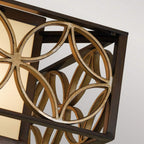 FE-REMY-F Remy 2 Light Flush Heritage Bronze/Parissiene Gold