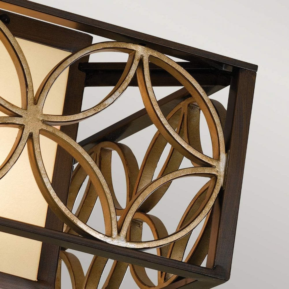 FE-REMY-F Remy 2 Light Flush Heritage Bronze/Parissiene Gold