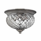 HK-PLANT-F-S-PL Plantation 2 Light Small Flush Polished Antique Nickel