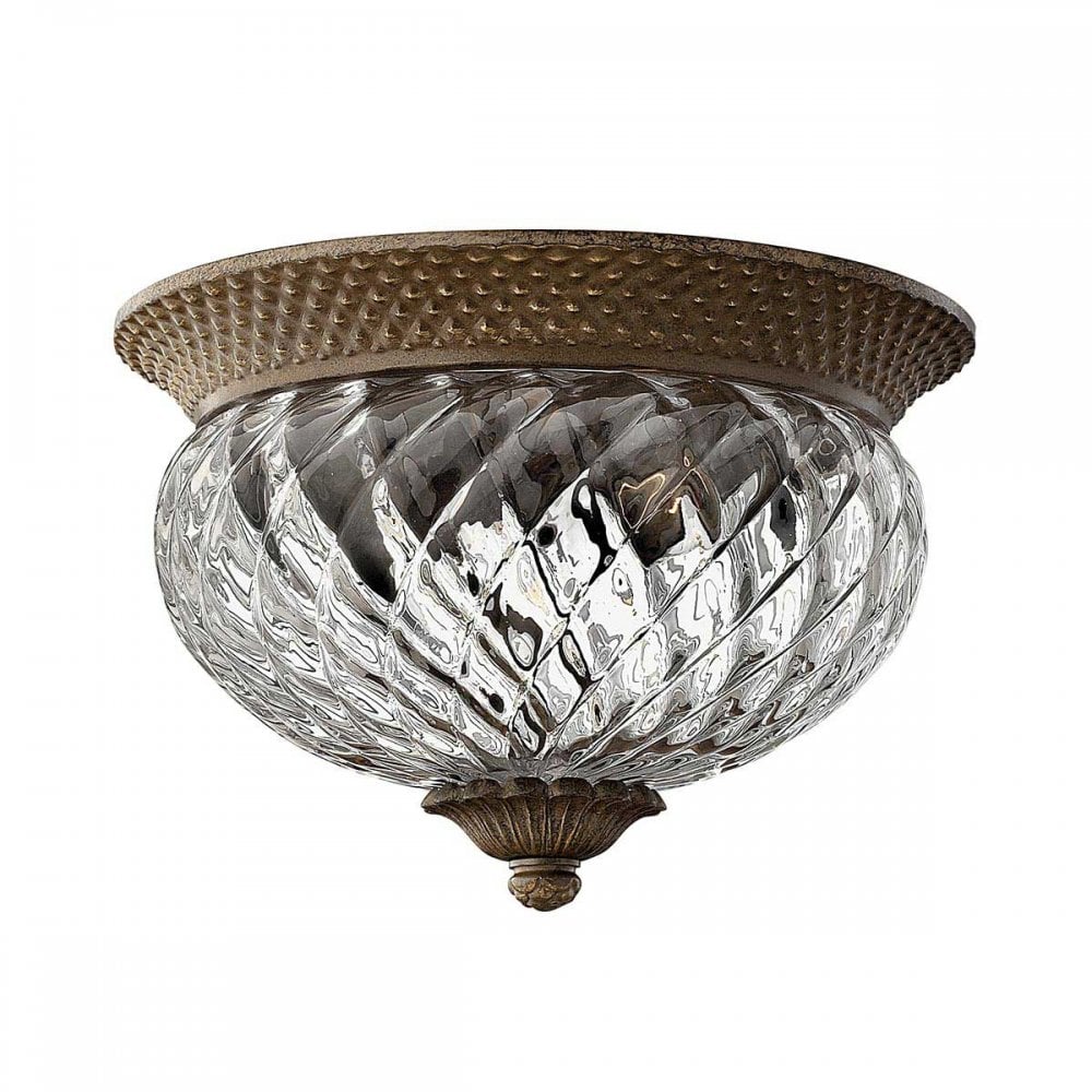 HK-PLANT-F-S-PZ Plantation 2 Light Small Flush Pearl Bronze