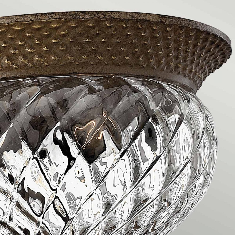 HK-PLANT-F-S-PZ Plantation 2 Light Small Flush Pearl Bronze