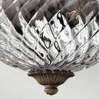 HK-PLANT-F-S-PZ Plantation 2 Light Small Flush Pearl Bronze