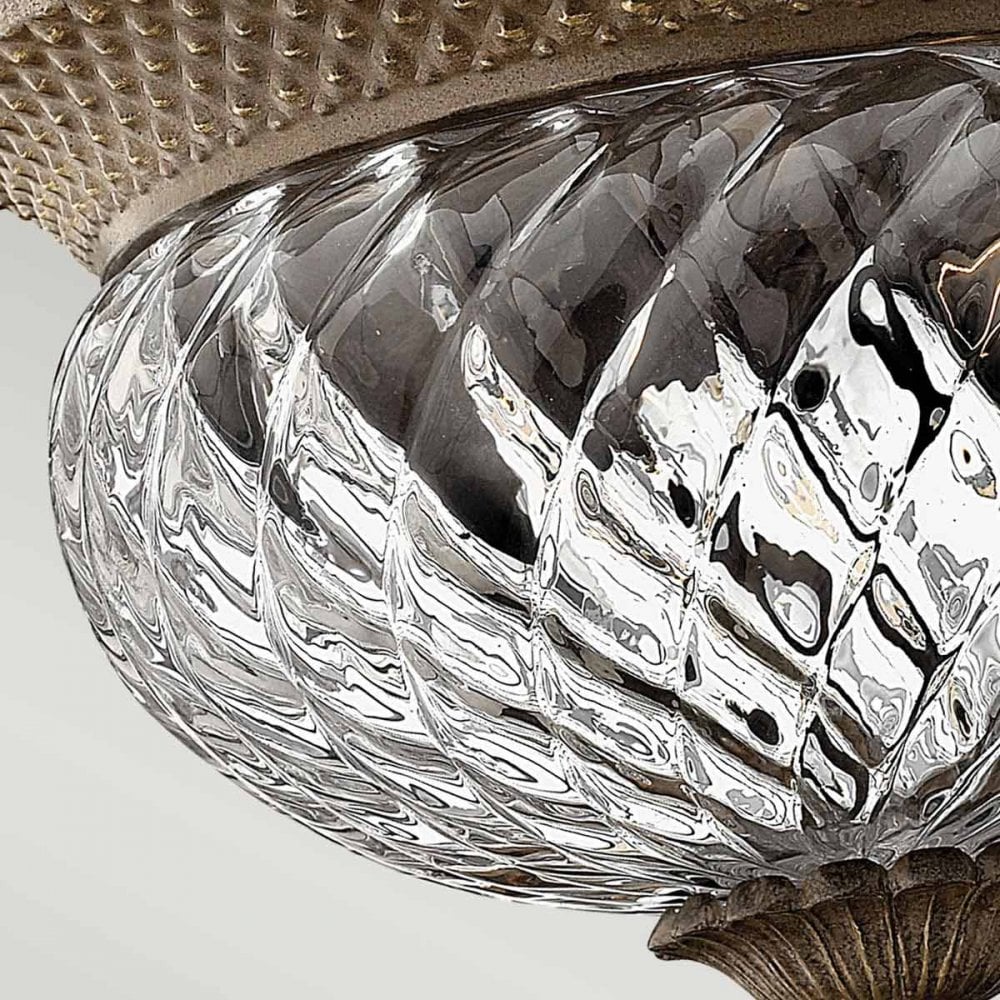 HK-PLANT-F-S-PZ Plantation 2 Light Small Flush Pearl Bronze